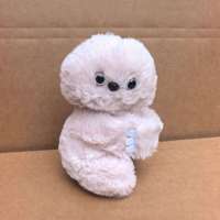 Boneka Plush Mirumi 2026, Robot Burung Hantu Koala Pemalu, Gantungan Tas, Warna Pink Beige Abu-abu, Boneka Hewan Lembut, Logo Custom untuk Hadiah