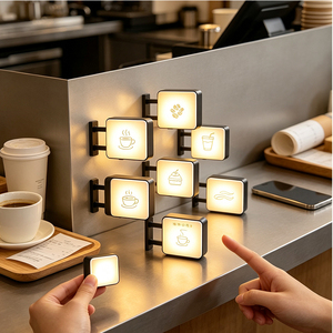 แม่เหล็กติดตู้เย็นแบบมีไฟ LED ลายกราฟิกตามสั่ง กล่องไฟแม่เหล็กขนาดเล็ก ป้ายร้านค้า ของตกแต่งตู้เย็น ของขวัญส่งเสริมการขาย - Product Image 3