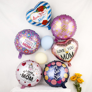 Globos de Mylar Coloridos con Forma de Corazón de 10/18 Pulgadas al por Mayor, Tema del Dí<span class=keywords><strong>a</strong></span> de la Madre, para Cumpleaños de Abuela, Fiestas Familiares - Product Image 4