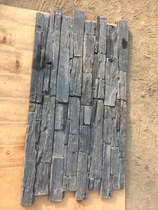 Paneles <span class=keywords><strong>de</strong></span> Pizarra Negra Natural para Paredes Exteriores, Revestimiento <span class=keywords><strong>de</strong></span> <span class=keywords><strong>Piedra</strong></span> Apilada Natural para <span class=keywords><strong>Fachadas</strong></span> Exteriores - Product Image 6