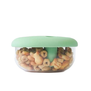 Caja de refrigerios sin desorden, tamaño redondo S, hermética, conserva la frescura, para niños, tapa de plástico, fácil de limpiar - Product Image 5