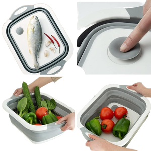 YHYP Bassin pliable en <span class=keywords><strong>plastique</strong></span> de haute qualité, matériau PET, multifonctionnel, écologique, portable - Product Image 4