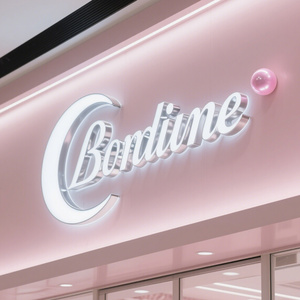 Letrero de Metal LED Personalizado con Letras Pequeñas, Placas en Blanco para Sublimación, Letreros Comerciales Dorados, Letreros de Acero Inoxidable Cortados, Publicidad en Metal - Product Image 3
