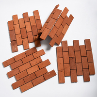 Carreaux de mosaïque en céramique antidérapants modernes faits à la main, couleur terre cuite orange, pour la décoration murale/sol de cour d'hôtel - Prix