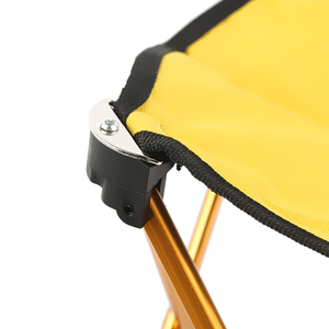 Vente directe usine – Tabouret carré pliable portable en alliage d'aluminium et tissu Oxford, capacité 80 kg, idéal pour le camping et les parcs - Product Image 3