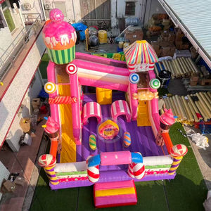 Château gonflable rose pour filles, château gonflable commercial d'extérieur - Product Image 6