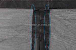 Kit de porte magnétique pour <span class=keywords><strong>garage</strong></span> 16x7 pieds, moustiquaire mains libres, écran de porte et de fenêtre en fibre de verre, <span class=keywords><strong>garage</strong></span> et remise, noir CN;HEB - Product Image 4