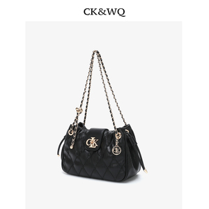 <span class=keywords><strong>Sac</strong></span> à bandoulière de luxe pour <span class=keywords><strong>femme</strong></span>, <span class=keywords><strong>noir</strong></span>, matelassé, style seau, idéal pour le quotidien, les rendez-vous, le bureau et les soirées - Product Image 4