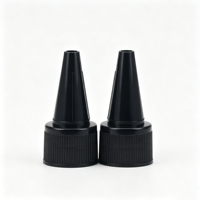 Bouchons applicateurs à bec long et pointu 20mm 24mm, en plastique, à finition lisse, avec embout aiguille et vis, pour bouteilles de colle