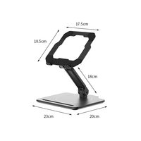 Nouveauté : Support de tablette portable pliable en métal rotatif à 360 degrés, support de tablette PC de voyage, OEM/ODM, noir, gris, logo