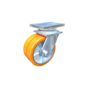 Gute Qualität Plate <span class=keywords><strong>Caster</strong></span> Super Heavy Duty zweireihige Räder PU <span class=keywords><strong>Caster</strong></span> 1/3/5 Tonne 6 Zoll/12 Zoll 150mm/300mm Karton 70mm - Product Image 4