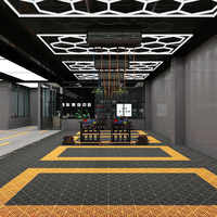 Lumière de garage LED hexagonale, éclairage de plafond en nid d'abeille pour atelier, lampe hexagonale, système modulaire connectable