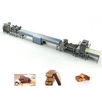 Nouvelle machine à enrober les barres chocolatées MK Snickers - Certifiée ISO, alimentation par prise, faible coût d'entretien, garantie 1 an, personnalisable