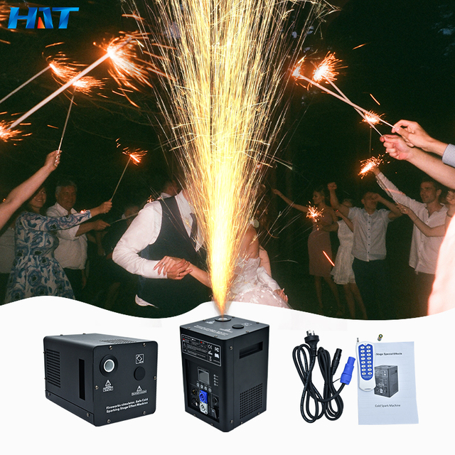 HAT Stage Effect 600W Cold Spark Machine DMX Control Wedding Stage Remote Spark Machine Club Fog Machine