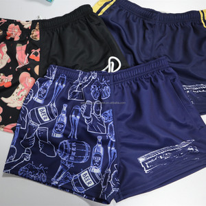Rugby Footy Shorts Concevez vos propres poches zippées Bande d'<span class=keywords><strong>attente</strong></span> élastique avec ficelle Pacas Polyester Rugby Football Shorts Femmes - Product Image 6