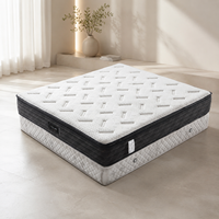 Matelas intelligent hybride de luxe écologique avec chauffage infrarouge lointain, contrôle de la température et technologie à ressorts ensachés