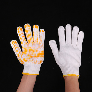 Guantes de Trabajo de Verano GLBZ021 con Logotipo Personalizado, Resistentes al Calor, de Algodón Industrial, Guantes de Construcción de Punto - Product Image 3