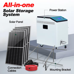 Batería Solar Portátil Apilable de LiFePO4 de 5-10kW con Regulador MPPT de 25.6V, Paquete de Energía Solar Móvil Todo en Uno para RV, Fuera de la Red, 10000 Ciclos - Product Image 3