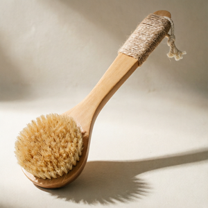 แปรงอาบน้ำไม้ใยไผ่ธรรมชาติ ขนแปรงจากใยไซซอล สำหรับผิวแห้ง  รับผลิตตามสั่ง พร้อมโลโก้แบรนด์ส่วนตัว เป็นมิตรต่อสิ่งแวดล้อม - Product Image 2