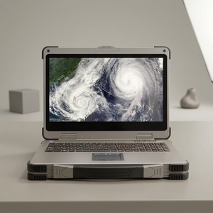 Ordinateur portable robuste IP65 avec batterie à échange à chaud, 15,6 pouces, Core i7, 32 Go de RAM, pour sites industriels extrêmes, YZ1561-015G - Product Image 1