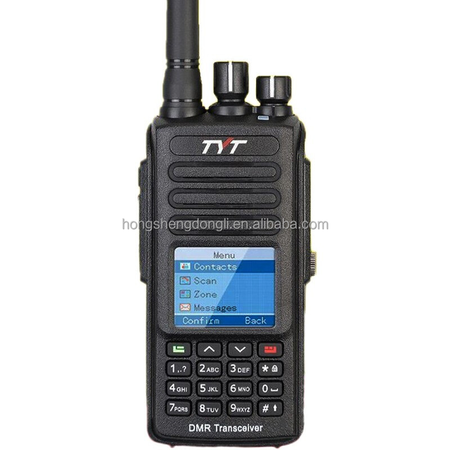 TYT MD-UV390 Plus DMR Digital Walkie Talkie 10W Dual Band UHF VHF IPX7 Waterproof AES256 Encryption GPS Type-C