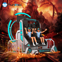 FuninVR Parque Venta caliente 7D 9d cine Vr de rotación de 360 grados de la realidad Virtual