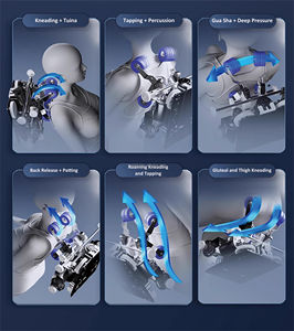 2025 más Popular 3D gravedad cero lujo moderno inteligente presión de aire calefacción Shiatsu silla de masaje inteligente masajeador de cuerpo completo - Product Image 5