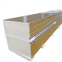 Mur de toit sandwich en polyuréthane pour chambre froide moderne 2200 mm, extérieur en brique 3D, aluminium, résistant au feu et à l'eau, écologique, extérieur