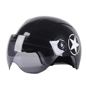 Casco classico tedesco Motorradhelm di alta qualità per <span class=keywords><strong>Kask</strong></span> Men <span class=keywords><strong>bici</strong></span> elettrica casco Vintage moto - Product Image 1