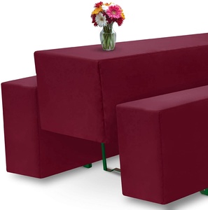 Couverture de <span class=keywords><strong>table</strong></span> de banc de bière en polyester de <span class=keywords><strong>jardin</strong></span> pour mariage de fête - Product Image 2