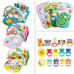 HW all'ingrosso Multi-funzionale giochi Fitness Rack tappeto bambino pedale pianoforte giocare da palestra sport attività giocattoli per neonati con sonaglio - Product Image 3