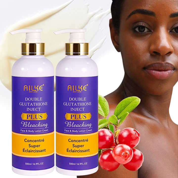 glutathione bleaching cream Wholesale Body Lotion Anti-Aging Dark Spot Removal Moisturizing Private Label Lotion for Black Skin ML:10 ml ghk-cu injection site irritation cardiovascular protection