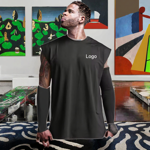 Camiseta Deportiva de Malla Casual para Hombre, Personalizada, de Punto, 100% Poliéster, de Alta Calidad, Sin Mangas, Secado Rápido, Transpirable, Cuello Redondo - Product Image 3