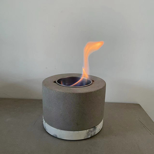 Bol de foyer de table, foyer en béton personnel bol de feu portable foyer de bio-éthanol de table - Product Image 1