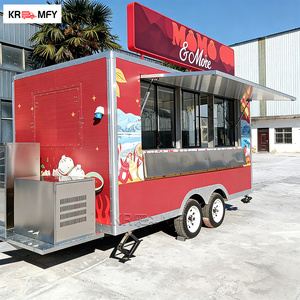 Remorque de camion-restaurant multifonctionnelle rapide pour l'extérieur avec évier de cuisine certifié CE, entièrement équipée pour les snacks, les bonbons et les chips - Product Image 3