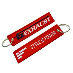 Wholesale Custom Aircraft Aviation Woven Fabric Personalized Remove Before You Fly Embroidered Key Chain <b>Rings</b> - Product Image 3