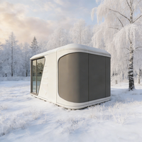 Capsule spatiale de luxe en aluminium préfabriquée, écologique et étanche, pour bureaux, bâtiments et hôpitaux en bord de mer tropicale