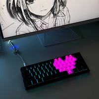OEM ODM vente en gros 66 touches à bas prix personnalisé électronique ordinateur portable de bureau bricolage Pc filaire mini clavier de jeu mécanique rétro-éclairé