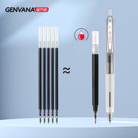 Genvana Lieferant Hochwertige Kunststoff-Einziehstift-Sets 0,5mm in Box mit Großer Kapazität Schwarz/Blau/Rot