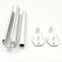 Accessoires de production de rideaux, rail inférieur à rouleaux, pièces pour stores zébrés