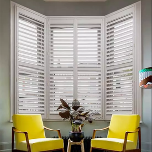 Vente directe d'usine de baies vitrées blanches volets de plantation en bois et pvc - Product Image 4