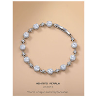 Nouveau Bracelet Manchette en Zircon Coloré Grand Carat Robuste, Plaqué Argent, en Alliage, pour Femme, Luxe et Tendance, Haute Qualité