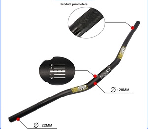 Tay lái xe máy hợp kim nhôm ATV 80cm, tay lái độ 28MM, giá đỡ điện thoại di động, tay lái kéo - Product Image 6