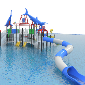 Équipement de parc aquatique pour usage résidentiel de qualité supérieure en gros, toboggan aquatique en fibre de verre pour l'extérieur et l'intérieur, toboggans de piscine - Product Image 3