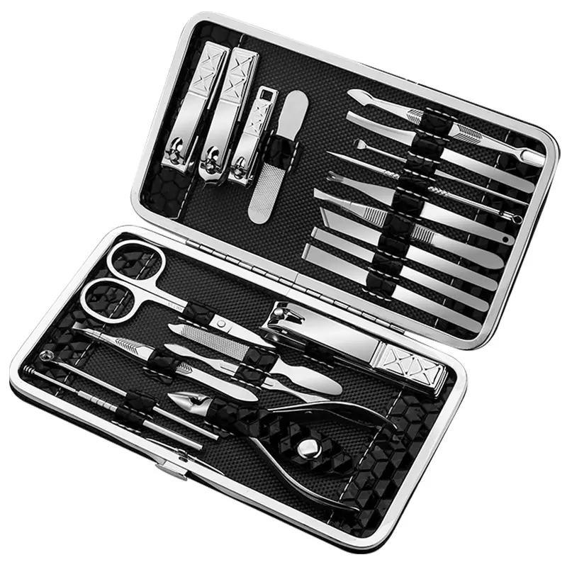 Vendita calda 9/21 In 1 Set Manicure Pedicure In acciaio inox Nail Clipper Set toelettatura Kit Nail Cutter strumenti per la casa