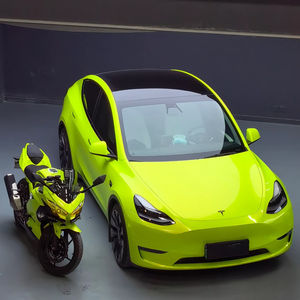 HIGHCOOL-<span class=keywords><strong>Film</strong></span> de protection pour peinture colorée en cristal jaune fluorescent PPF, <span class=keywords><strong>film</strong></span> automobile anti-rayures auto-cicatrisant en vinyle pour voiture - Product Image 2