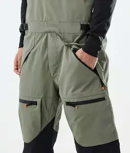 Pantaloni da sci con bavaglino da sci personalizzati di alta qualità pantaloni da sci tecnici impermeabili pantaloni da neve personalizzati da uomo