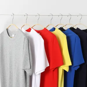 T-shirt streetwear 24 colori t-shirt tinta unita in cotone pesante stampa personalizzata t-shirt da uomo vuote Plus Size Oversize