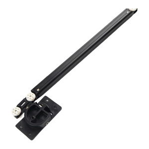 Sliding Door Track With Two Way Buffer Pulley Hardware For Cabinet Bookcase Minimalist Design Low Noise - Product Image 2