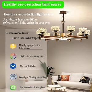 <span class=keywords><strong>2025</strong></span> Hiện Đại Sang Trọng Mỹ Phong Cách Pha Lê Phòng Khách Đèn Chùm Mới Chính Phòng Ăn Phòng Ngủ Chiếu Sáng Với Trung Kích Thước Đèn - Product Image 5